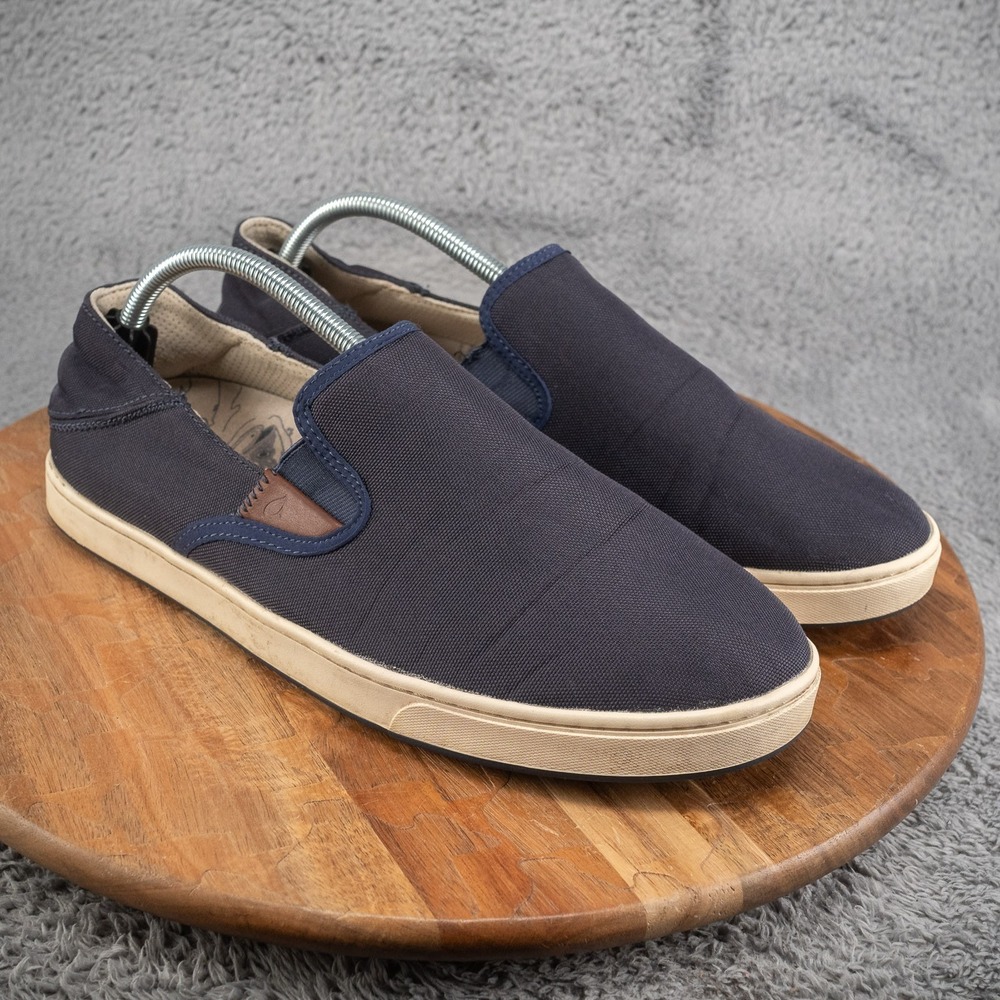 OluKai Kahu Mens Slip-On Boat Deck Loafer Sneaker Shoes‎ Mens Navy Blue US Sz 12